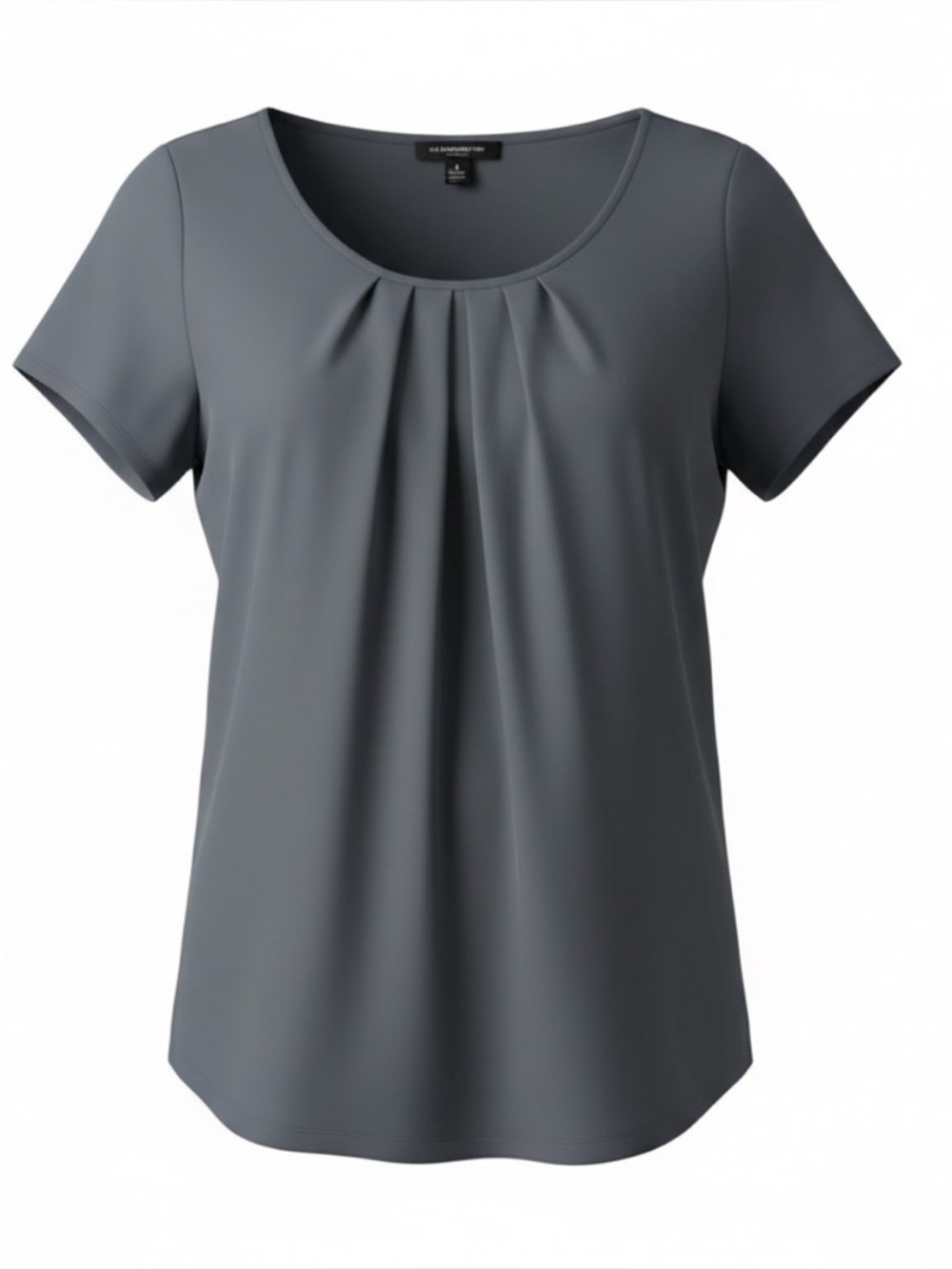 Liz Claiborne Charcoal Short Sleeve Top
